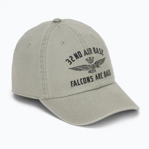 Czapka z daszkiem męska Aeronautica Militare HA1252UCT02476 dried sage