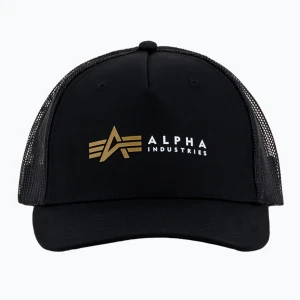 Czapka z daszkiem męska Alpha Industries Label Trucker black