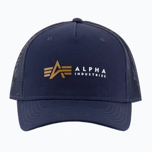 Czapka z daszkiem męska Alpha Industries Label Trucker rep.blue