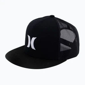 Czapka z daszkiem męska Hurley Icon Solid Flat Trucker black