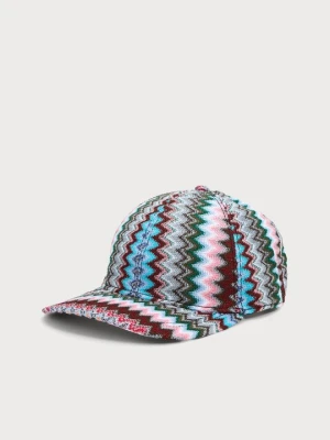 Czapka z daszkiem Missoni czerwony