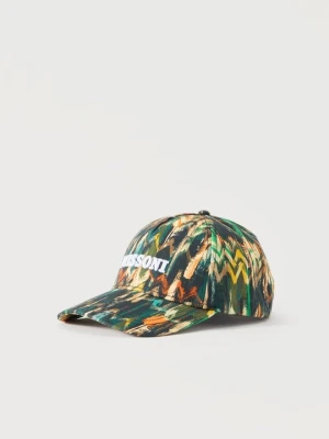 Czapka z daszkiem Missoni zielony