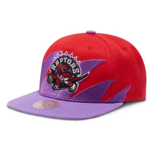 Czapka z daszkiem Mitchell & Ness NBA Sharktooth Raptors HHSS2978 Red/Purple