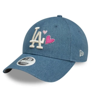 Czapka z daszkiem New Era Los Angeles Dodgers Denim Icon 9Forty 60595350 Niebieski