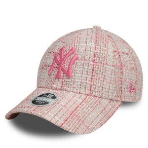 Czapka z daszkiem New Era New York Yankees Tweed 9Forty 60595382 Różowy