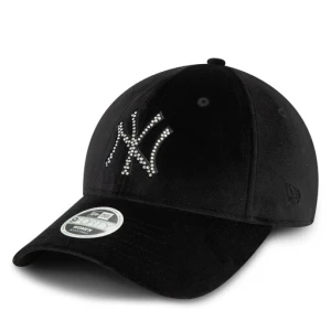 Czapka z daszkiem New Era Velour Diamante New York Yankees 9FORTY 60580876 Czarny