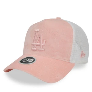 Czapka z daszkiem New Era Wmns Velour Trucker La Dodgers 60435011 Różowy