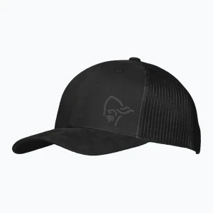 Czapka z daszkiem NORRONA Snap Back Trucker Mesh caviar black