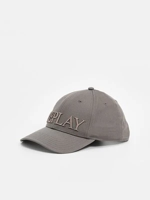 Czapka z daszkiem Replay szary