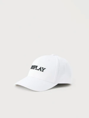 Czapka z daszkiem Replay biały