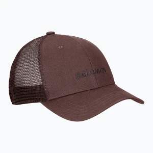 Czapka z daszkiem Salomon Logo Trucker coffee bean Brązowy