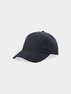 Czapka z daszkiem strapback uniseks - czarna 4F