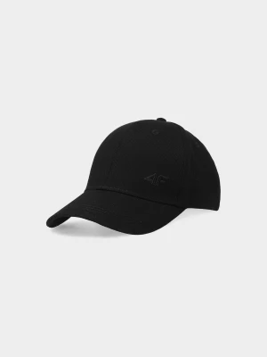 Czapka z daszkiem strapback uniseks - czarna 4F