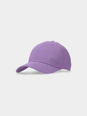 4F Czapka z daszkiem strapback uniseks - fioletowa L/XL