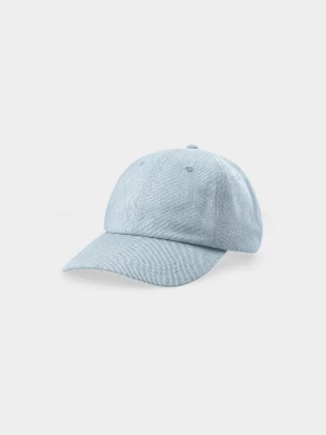 4F Czapka z daszkiem strapback uniseks - turkusowa S/M