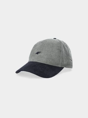 4F Czapka z daszkiem sztruksowa strapback uniseks - multikolor L/XL