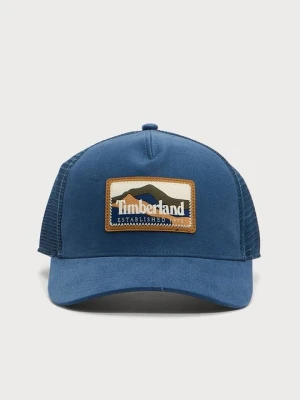Czapka z daszkiem Timberland niebieski denim