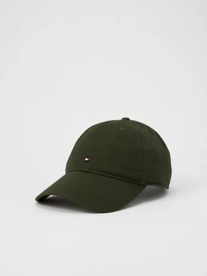 Czapka z daszkiem Tommy Hilfiger oliwkowy