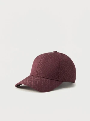 Czapka z daszkiem Tommy Hilfiger bordowy