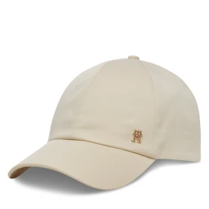 Czapka z daszkiem Tommy Hilfiger Elevated Chic Soft Cap AW0AW17138 Écru