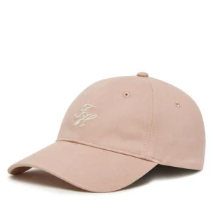 Czapka z daszkiem Tommy Hilfiger Embroidered Cap AW0AW17490 Różowy