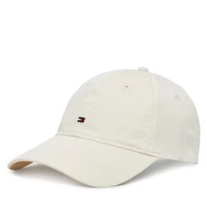 Czapka z daszkiem Tommy Hilfiger Essential Flag Soft Cap AW0AW17632 Écru