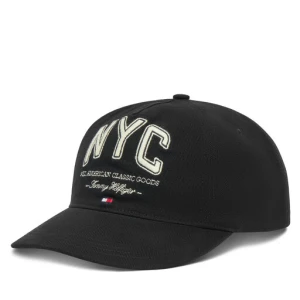 Czapka z daszkiem Tommy Hilfiger Flag Seasonal 5 Panel AM0AM13562 Czarny
