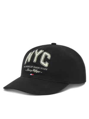 Czapka z daszkiem Tommy Hilfiger Flag Seasonal 5 Panel AM0AM13562 Czarny