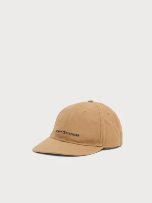 Czapka z daszkiem Tommy Hilfiger jasny brąz