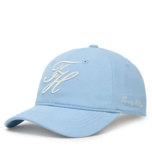 Czapka z daszkiem Tommy Hilfiger Logo Embroidery Baseball Cap AW0AW18338 Niebieski