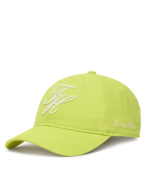 Czapka z daszkiem Tommy Hilfiger Logo Embroidery Baseball Cap AW0AW18338 Zielony