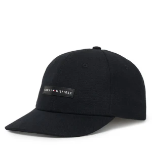 Czapka z daszkiem Tommy Hilfiger Logo Patch Canvas Baseball Cap AM0AM14119 Czarny