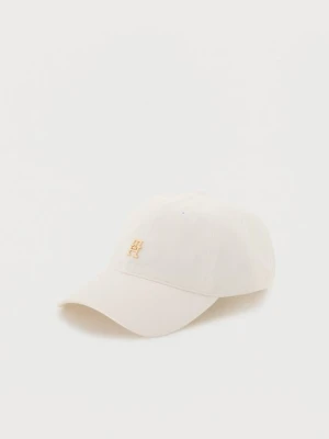 Czapka z daszkiem Tommy Hilfiger mleczny