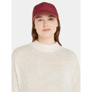 Czapka z daszkiem Tommy Hilfiger Monogram Debossed Cap AW0AW15328 Czerwony