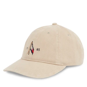 Czapka z daszkiem Tommy Hilfiger Seasonal Flag Wash 6 Panel Cap AM0AM13348 Beżowy