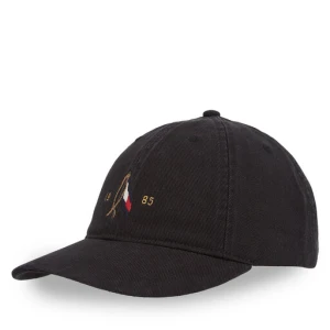 Czapka z daszkiem Tommy Hilfiger Seasonal Flag Wash 6 Panel Cap AM0AM13348 Czarny