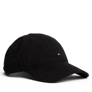 Czapka z daszkiem Tommy Hilfiger Th Flag 6 Panel Cord Cap AM0AM13583 Czarny