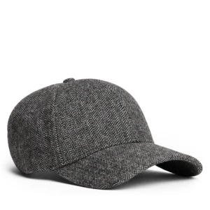 Czapka z daszkiem Tommy Hilfiger Th Flag Herringbone 6 Panel Cap AM0AM13784 Szary