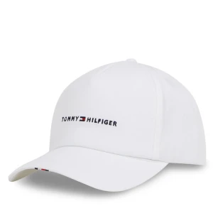 Czapka z daszkiem Tommy Hilfiger Th Foundation Soft 6 Panel Cap AM0AM13162 Biały