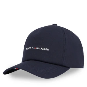 Czapka z daszkiem Tommy Hilfiger Th Foundation Soft 6 Panel Cap AM0AM13162 Granatowy