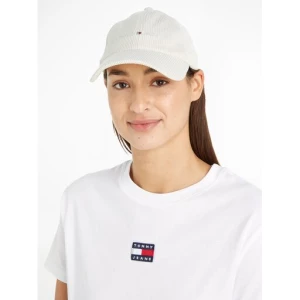 Czapka z daszkiem Tommy Jeans Im Tju Sport Corduroy Cap AU0AU01807 Écru