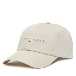 Czapka z daszkiem Tommy Jeans Linear Logo Cap AM0AM12958 Beżowy