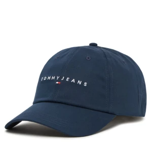 Czapka z daszkiem Tommy Jeans Logo 6 Panel Cap AW0AW16868 Granatowy