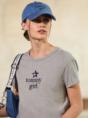 Czapka z daszkiem Tommy Jeans niebieski
