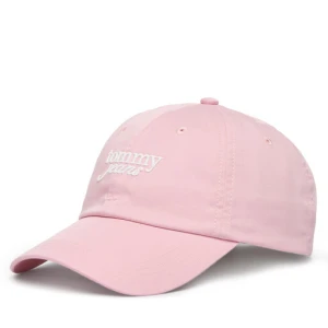 Czapka z daszkiem Tommy Jeans Scri AW0AW18358 Różowy