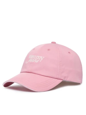 Czapka z daszkiem Tommy Jeans Script AW0AW18973 Różowy jasny