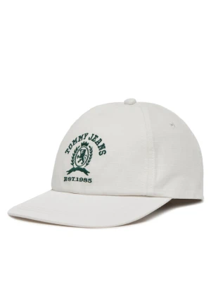 Czapka z daszkiem Tommy Jeans Tjm Crest Cap AM0AM13286 Biały