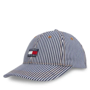 Czapka z daszkiem Tommy Jeans Tjm Heritage Stripe Cap AM0AM13358 Granatowy