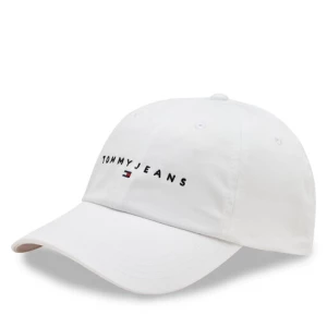 Czapka z daszkiem Tommy Jeans Tjm Linear Logo 6-Panel Cap AM0AM12894 Biały