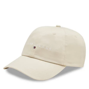 Czapka z daszkiem Tommy Jeans Tjm Linear Logo 6-Panel Cap AM0AM12894 Écru